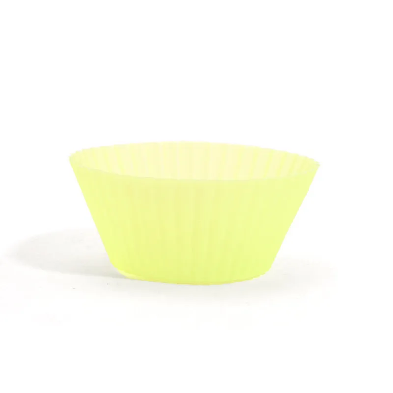 10pcs Silicone Mold 7cm Cake Cup Mold High Temperature Resistance Home Baking Tools