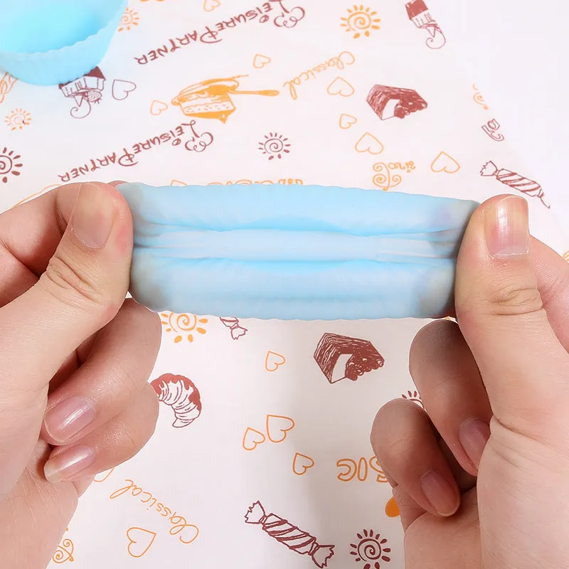 10pcs Silicone Mold 7cm Cake Cup Mold High Temperature Resistance Home Baking Tools