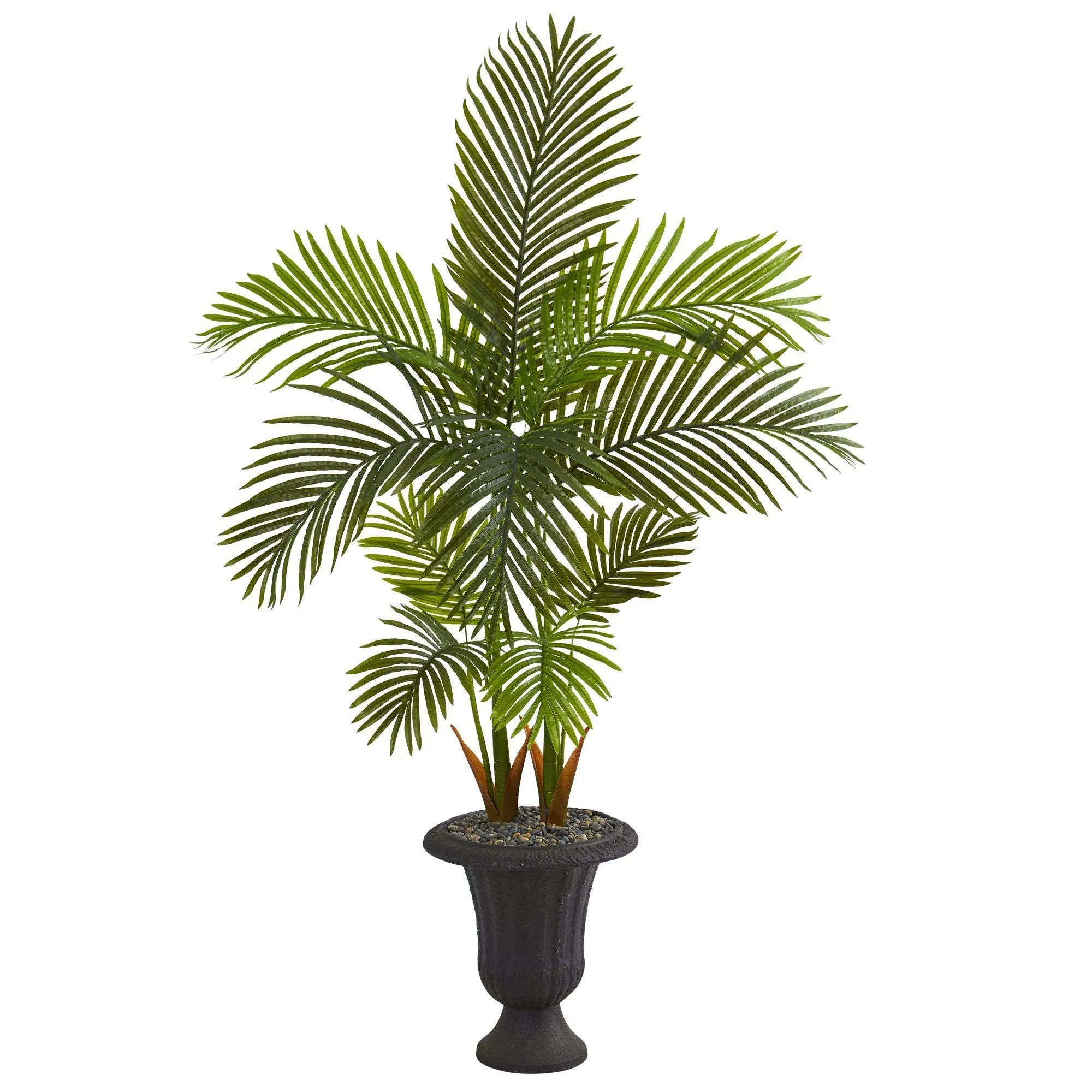 59” Areca Palm Artificial Tree in Charcoal Urn