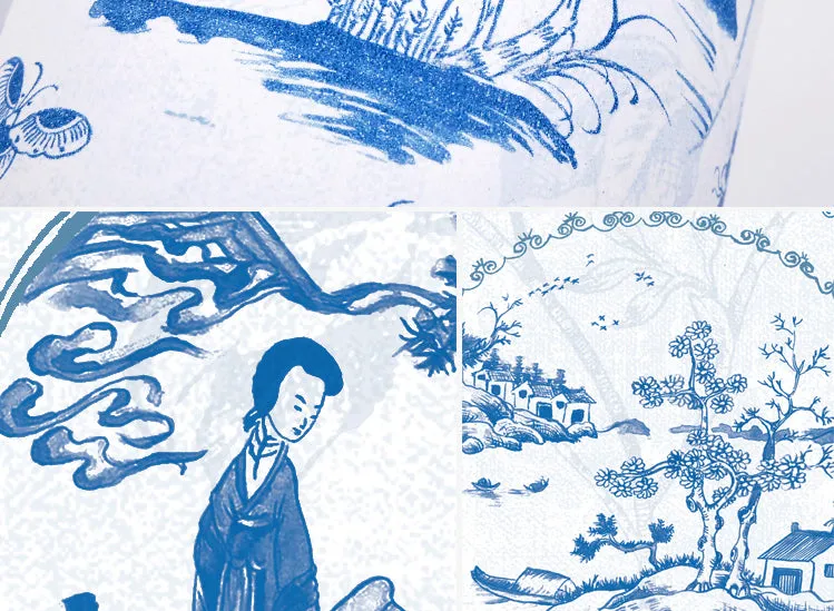 Chinoiserie Wallpaper Modern Chinese Style Wallcovering (5.3 ㎡)