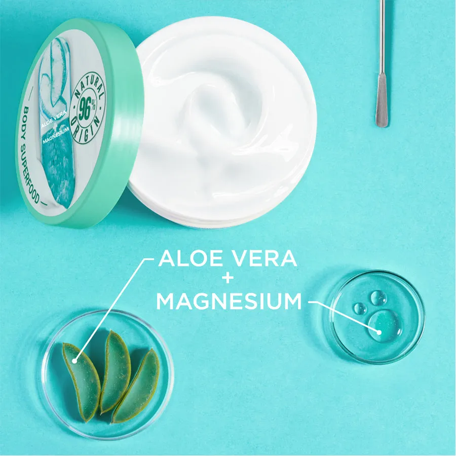 Garnier Body Superfood Aloe Vera & Magnesium Moisturising & Soothing Body Cream  380ml
