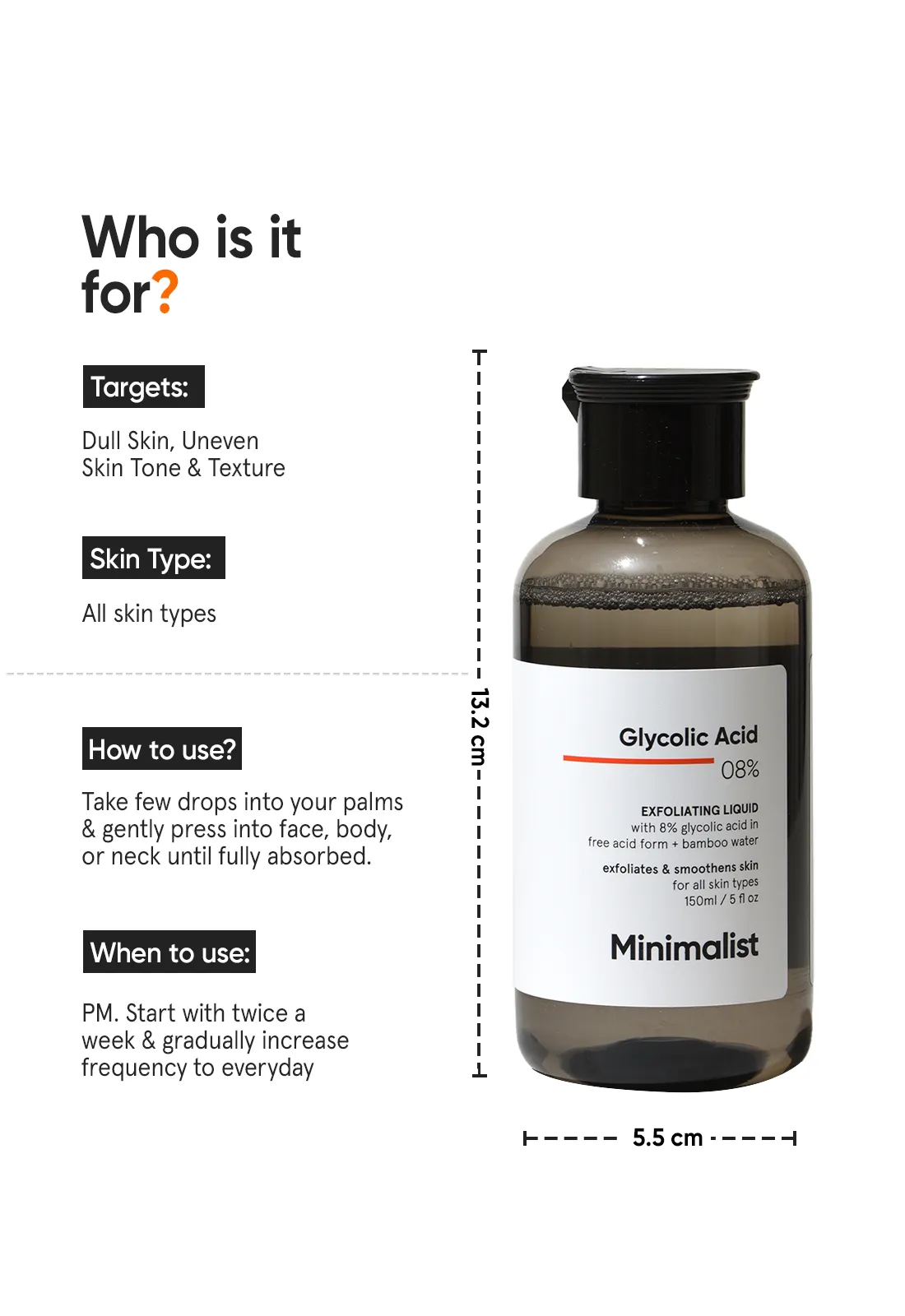 Glycolic Acid 8% Exfoliating Liquid