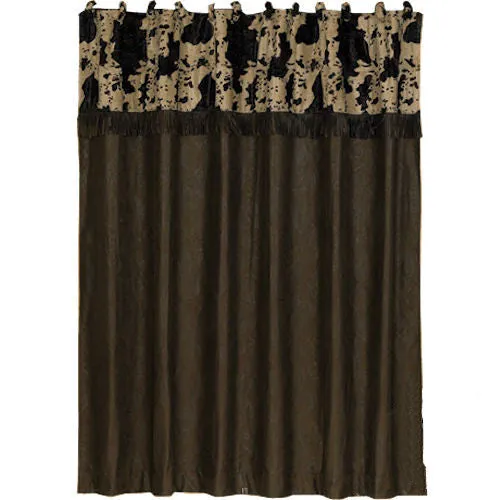 "El Dorado" Western Cowhide Print Shower Curtain