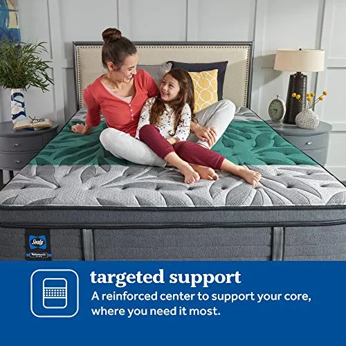 Sealy Posturepedic Plus, Euro Pillow Top 14-Inch Medium Mattress with Surface-Guard - Twin