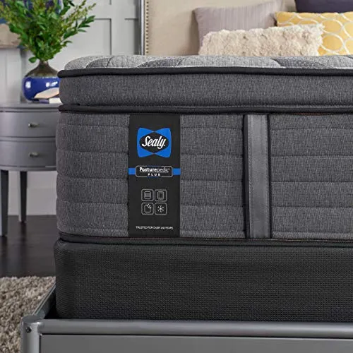 Sealy Posturepedic Plus, Euro Pillow Top 14-Inch Medium Mattress with Surface-Guard - Twin