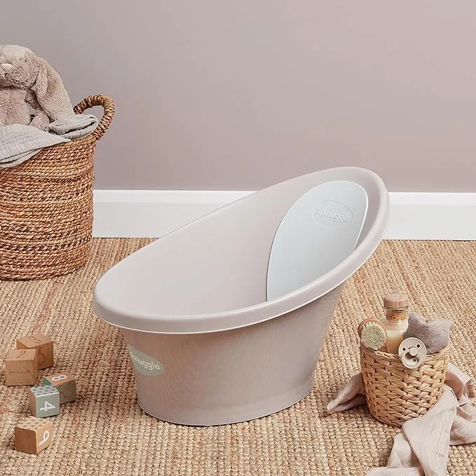 Shnuggle Bath with Plug - Taupe