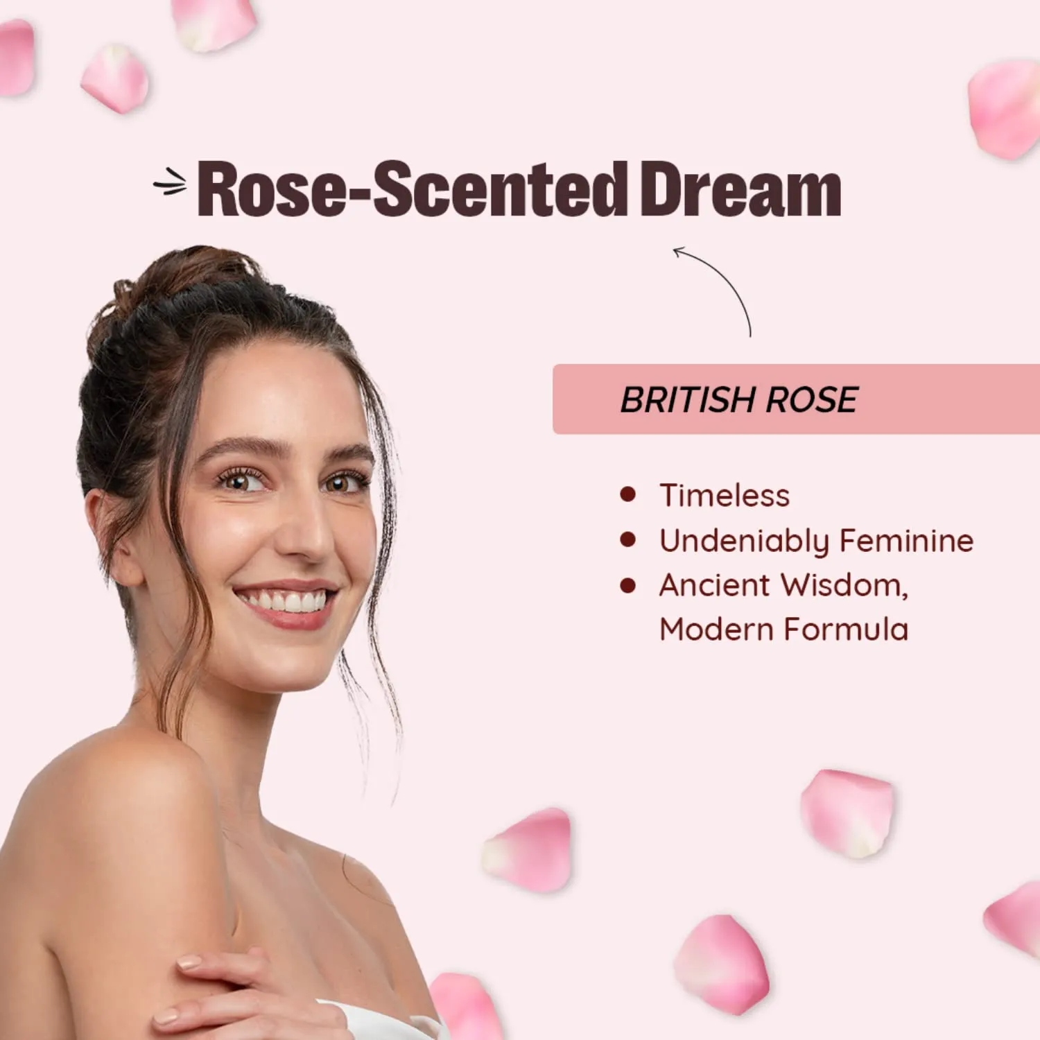 The Bath Store British Rose Body Mist - Refreshing Fragrance (Women and Men) | Long-Lasting Scent - 200ml