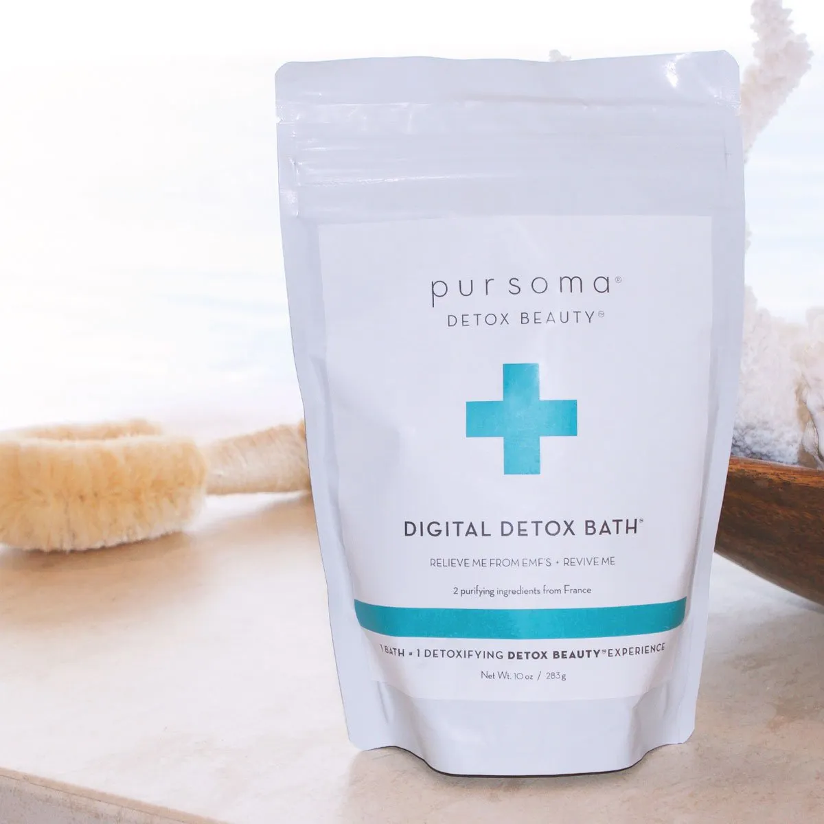 The Relaxing Digital Detox- A Bath Soak, Beautiful Jute Dry Brush and Heavenly Body Oil 4 Amazing Products- One Great Offer!